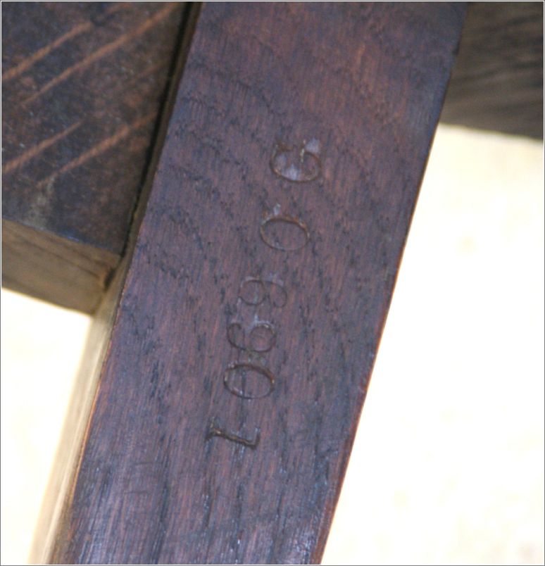 9055 Antique Oak Desk Chair by Shoolbred London (7)